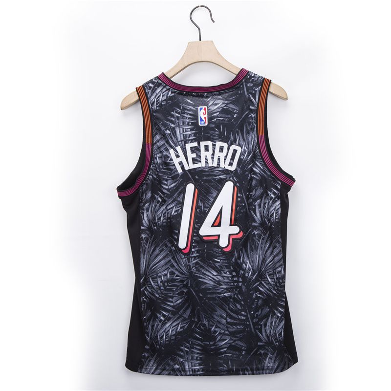 Men Miami Heat #14 Herro black Fashion 2021 NBA Jersey